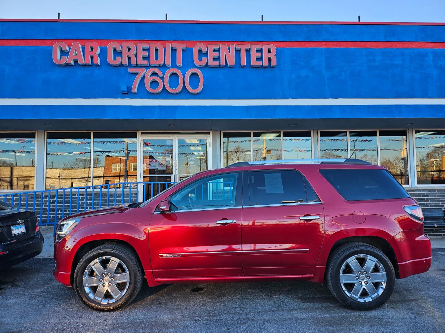 2014 RED GMC Acadia Denali FWD (1GKKRTKD0EJ) with an 3.6L V6 DOHC 24V engine, 6-Speed Automatic transmission, located at 7600 S Western Ave., Chicago, IL, 60620, (773) 918-3980, 0.000000, 0.000000 - Photo#0